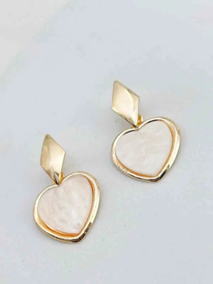 Korean Heart Hanging Earring