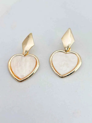 Korean Heart Hanging Earring