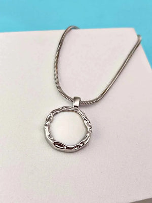 White Stone Unisex Chain pendant