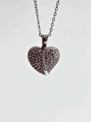 Bling Heart chain pendant Anti Tarnish