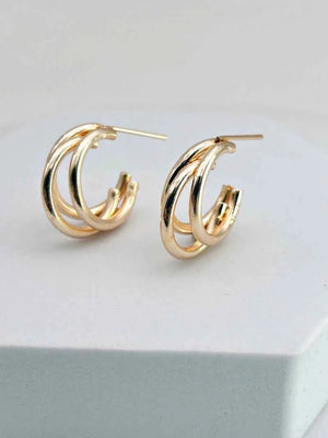Triple Hoop Earring