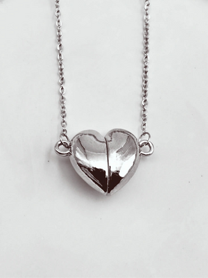Magnetic Heart chain pendant Anti Tarnish - Bojoya Jewellery
