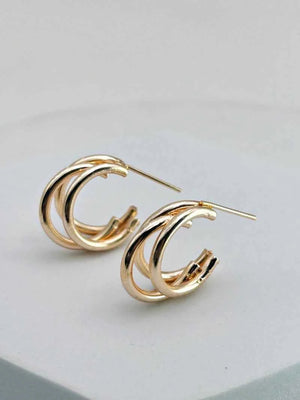 Triple Hoop Earring