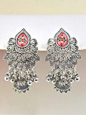 Oxidized Drop Jhumkas