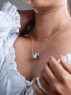 Magnetic Heart chain pendant Anti Tarnish