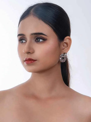 Chunky Silver Hanging Statement Earrings