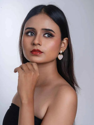 Korean Heart Hanging Earring