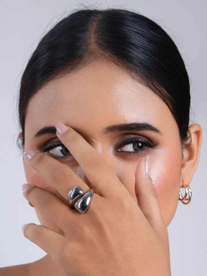 Silver Hug Ring Adjustable