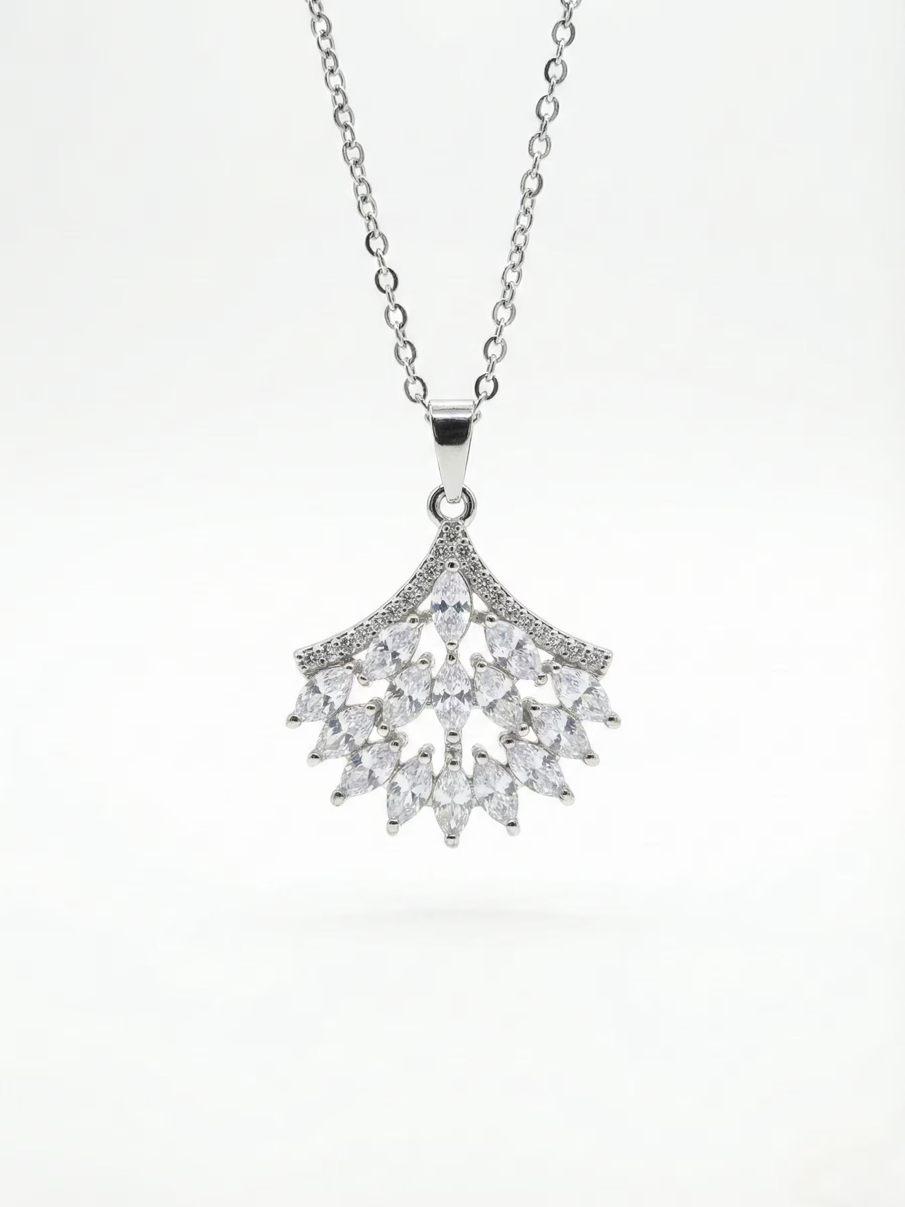 Statement Silver Chain Pendant