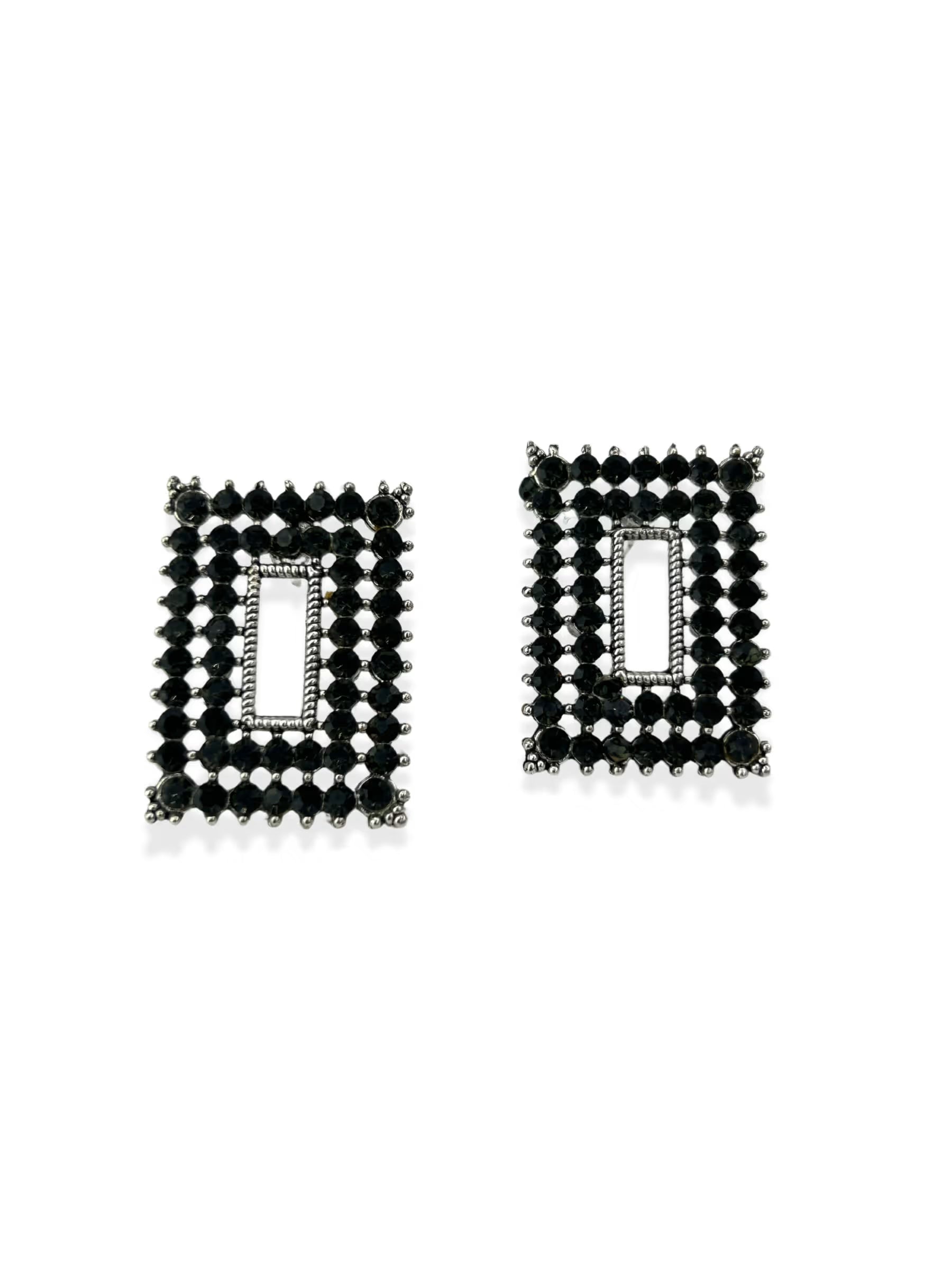 Black Stone Earrings