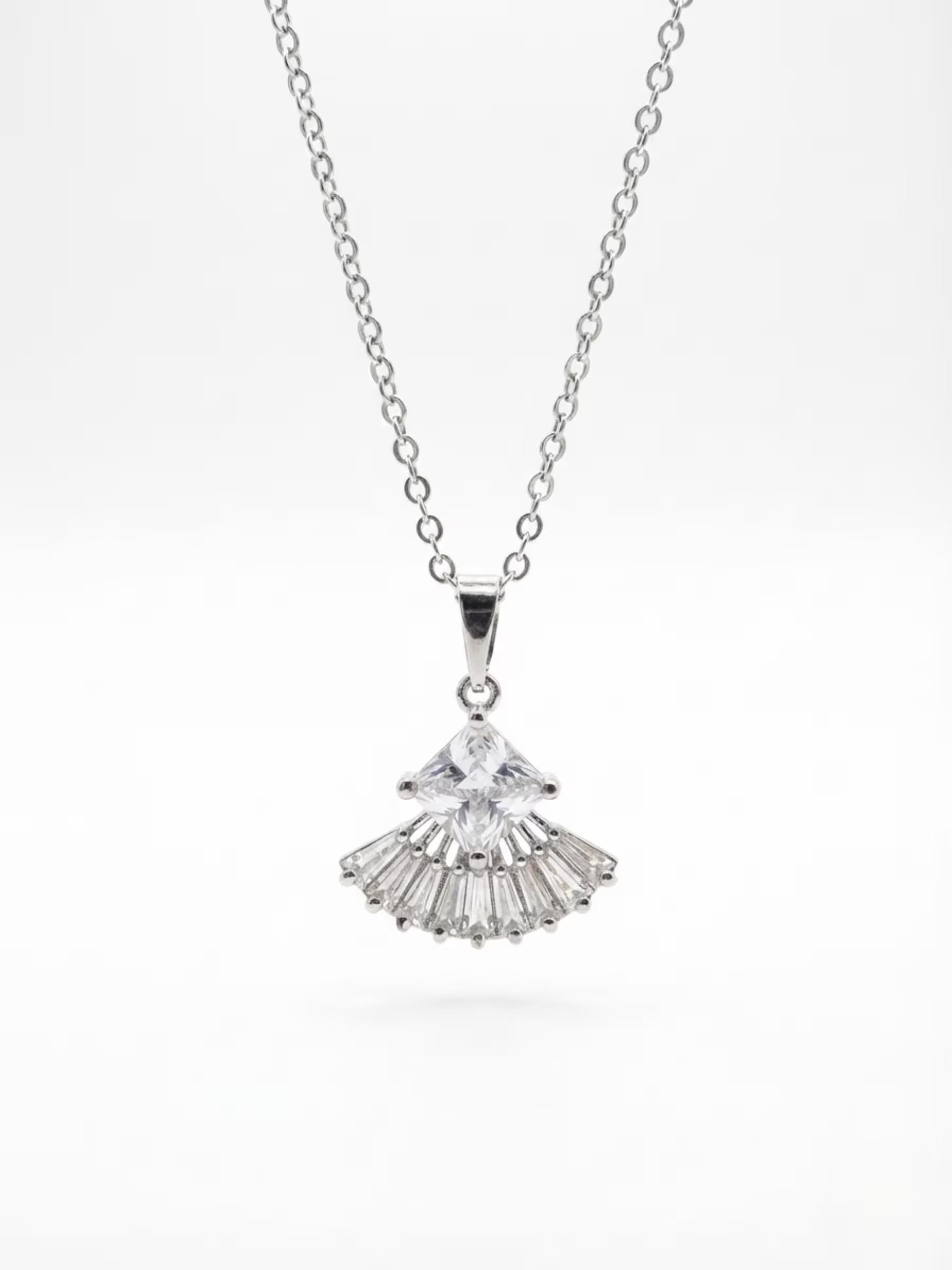 Statement Silver Chain Pendant