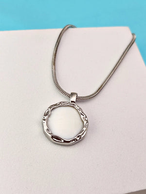 White Stone Unisex Chain pendant - Bojoya Jewellery