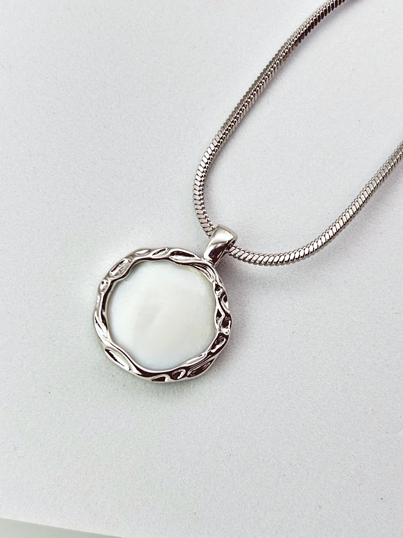 White Stone Unisex Chain pendant - Bojoya Jewellery