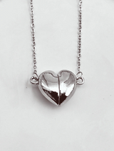 Magnetic Heart chain pendant Anti Tarnish - Bojoya Jewellery
