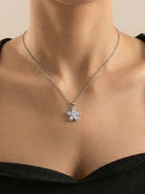 Flower Silver Chain Pendant