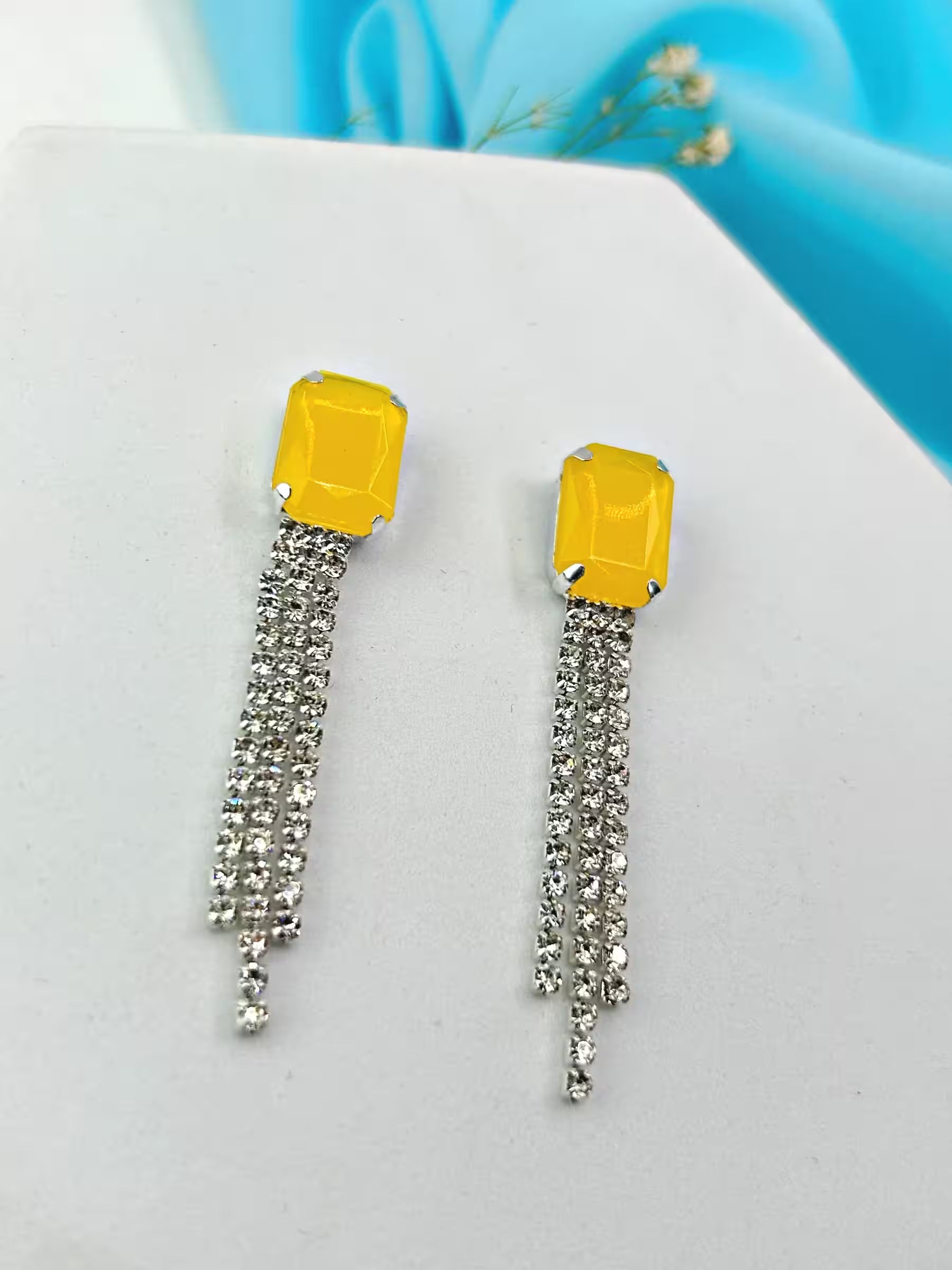 Stone Dangle Earrings