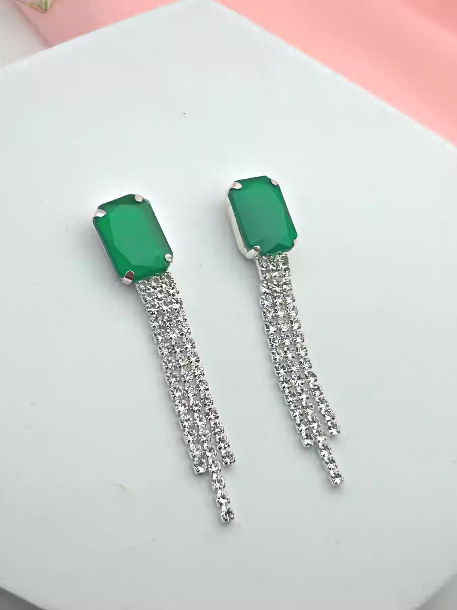 Stone Dangle Earrings