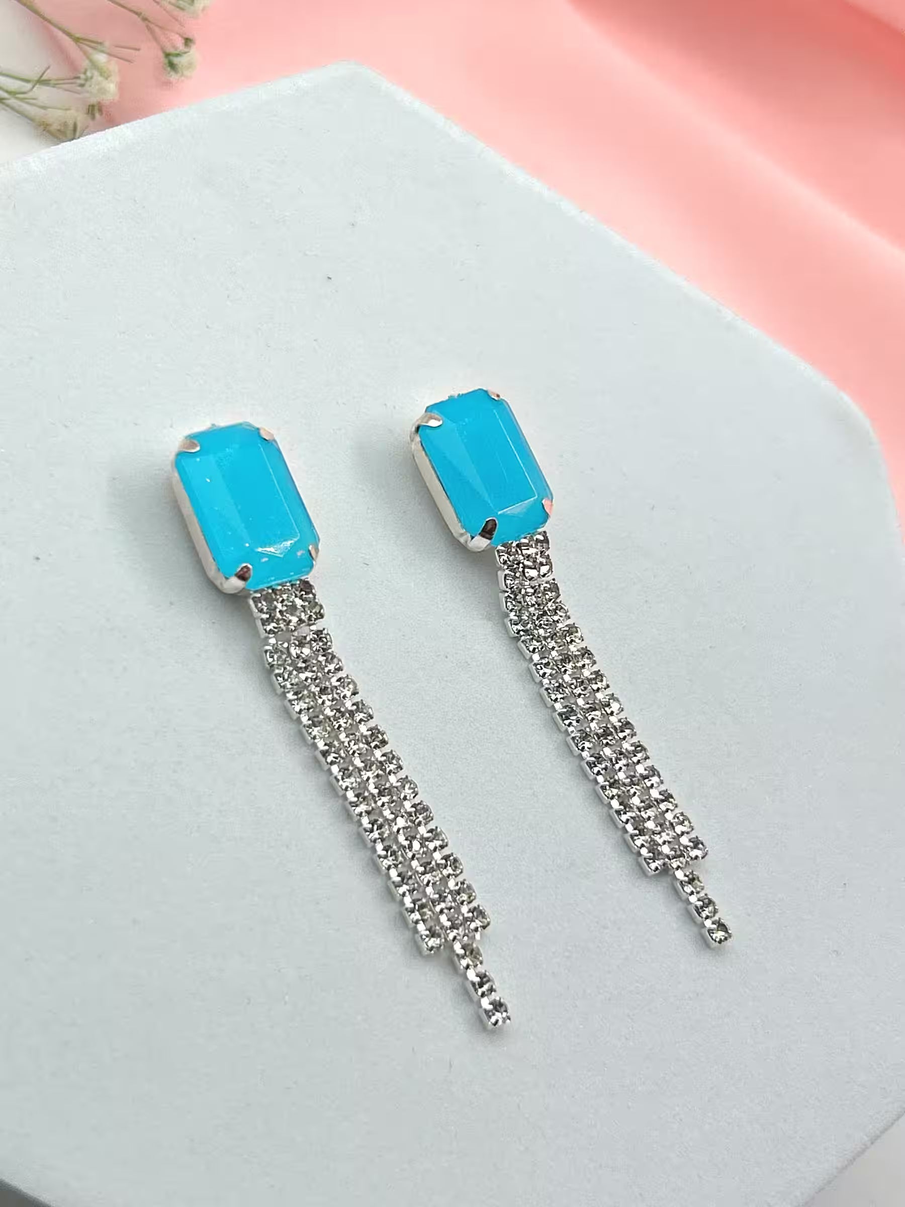 Stone Dangle Earrings