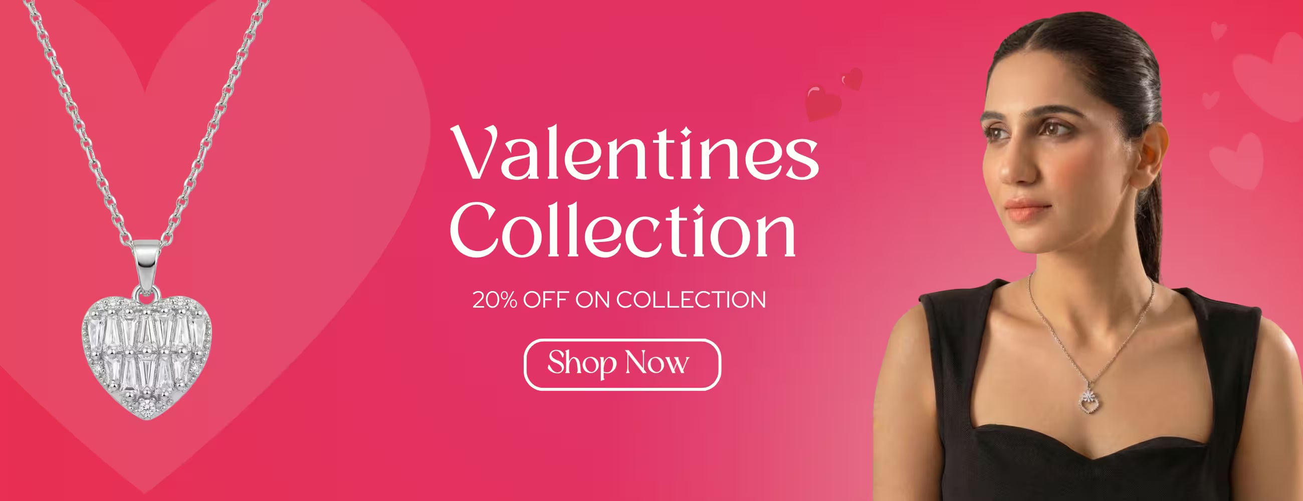 Valentines hero banner homepage