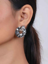 Chunky Silver Hanging Statement Earrings
