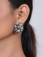 Chunky Silver Hanging Statement Earrings - Bojoya Jewellery